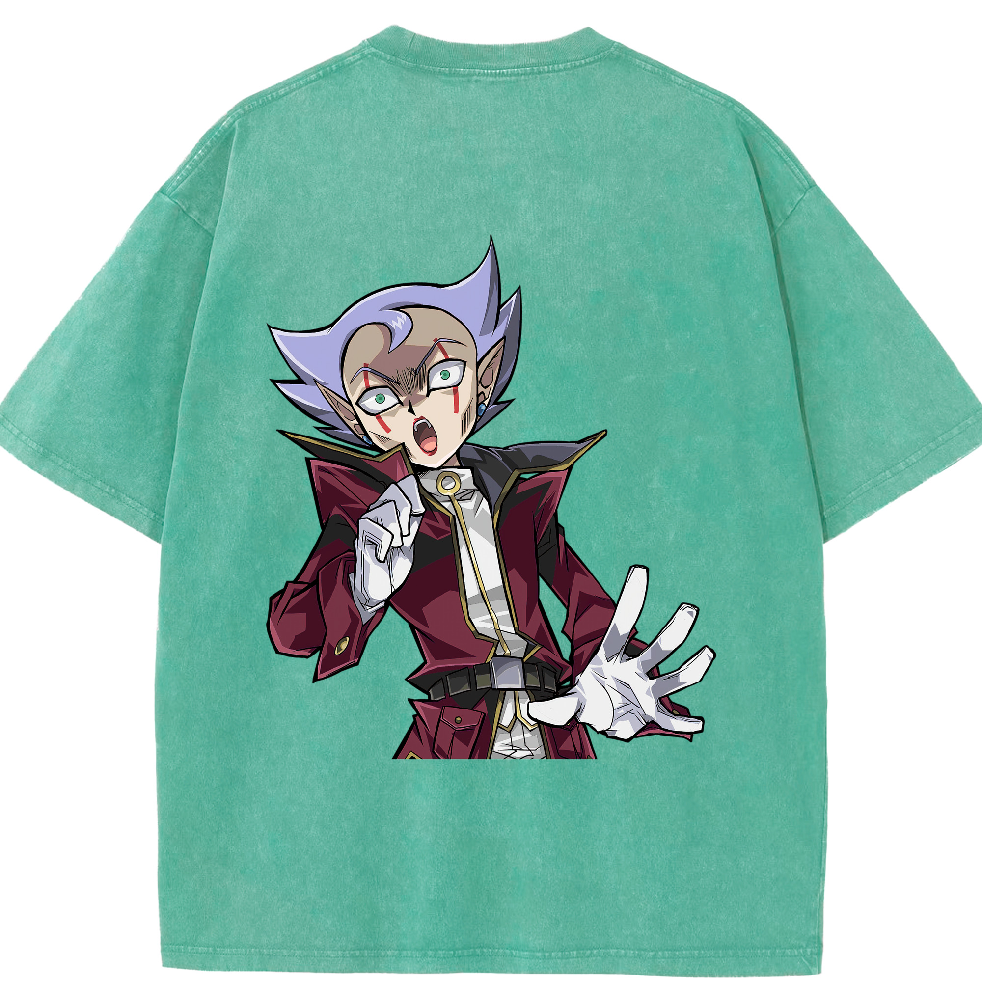 （画像用） 遊☆戯☆王 Yu-Gi-Oh! 綿100% ヴィンテージ風 半袖Tシャツ（背面プリント）